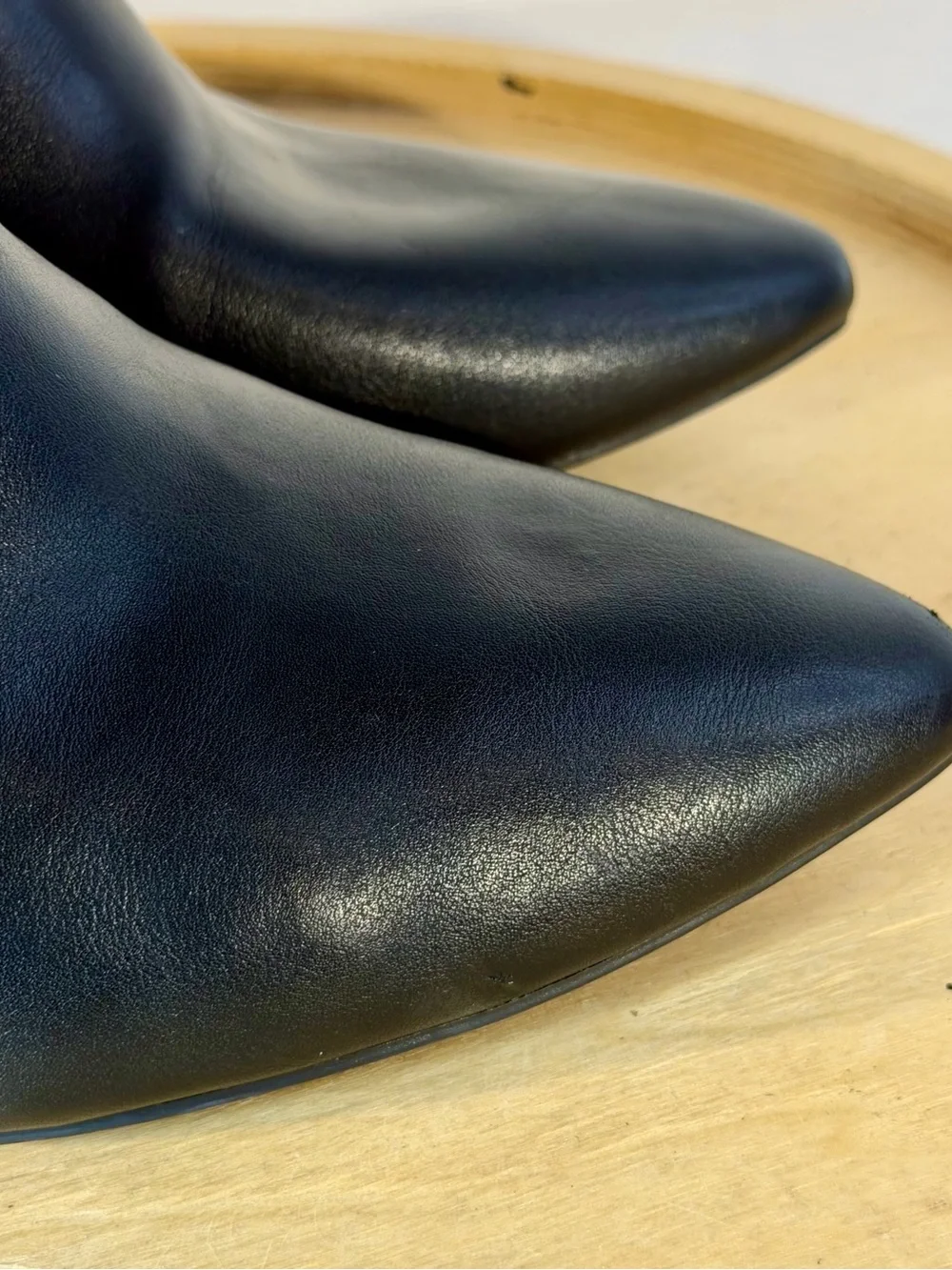 Women's Black Pointed Toe Ankle Boots